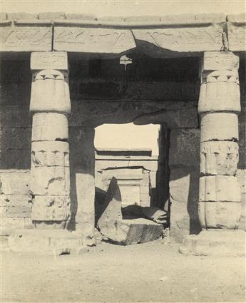 (EGYPT) A group of more than 95 photographs of picturesque views of Egypt and archeological sites, including 60 from an unidentified pr